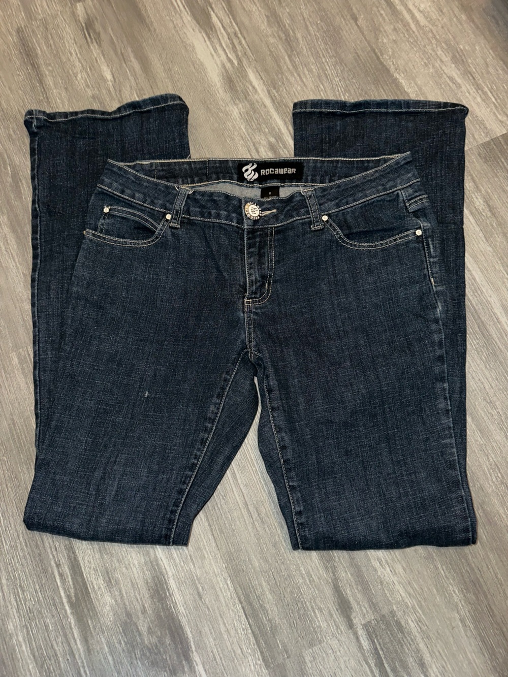 Y2K Rocawear Women’s Dark Blue Straight Leg Jeans